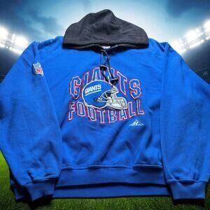 Vintage 1990s Apex One Pro Line New York Giants Men’s XL Hooded Sweatshirt